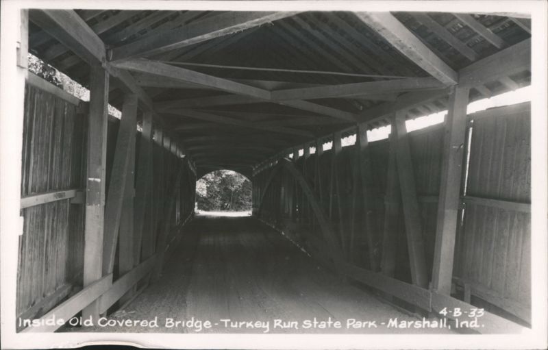 Inside Old Covered Bridge - Turkey Run State Park Marshall Indiana