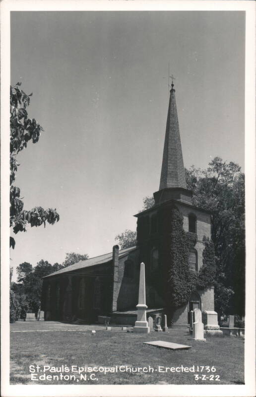 St. Paul's Episcopal Church - Erected 1736 Edenton North Carolina