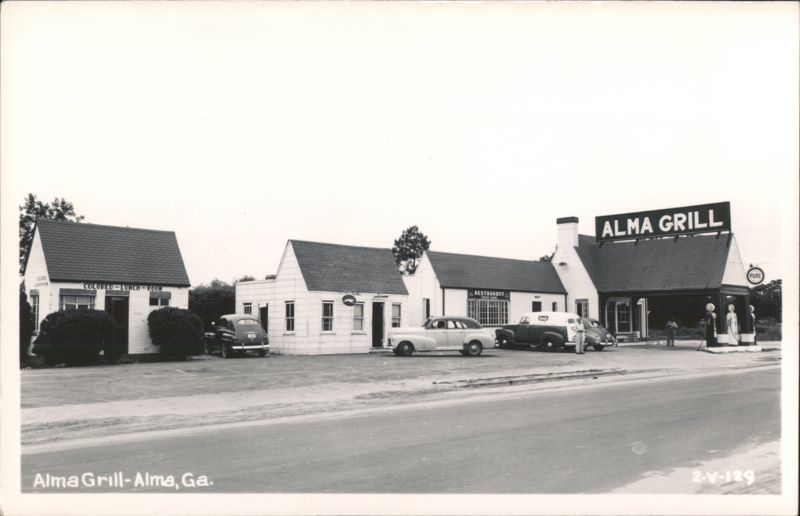 Alma Grill Restaurant, Pure Gas Station, and Segregated Lunch Room Georgia