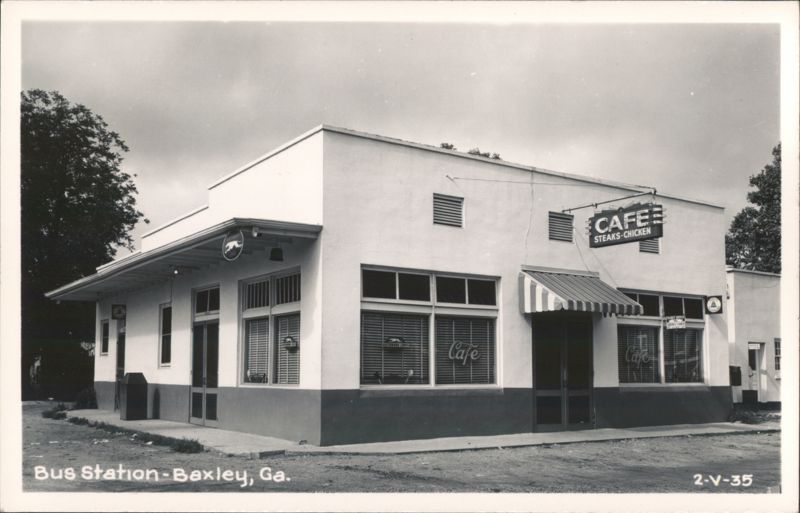 Greyhound Bus Station and Cafe Baxley Georgia