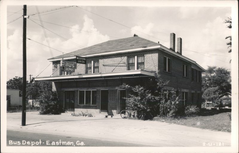 Bus Depot and Western Union Building Eastman Georgia