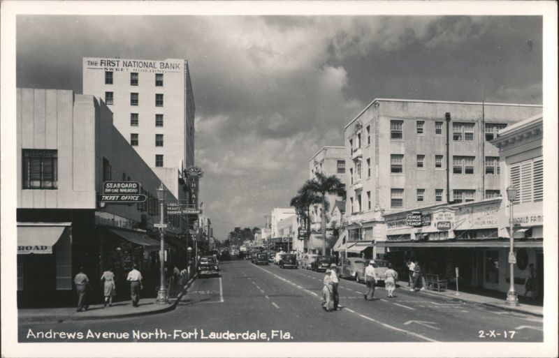 Street Scene on Andrews Avenue North, Fort Lauderdale Florida