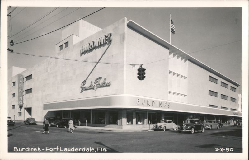 Burdine's Department Store, Street Corner View Fort Lauderdale Florida