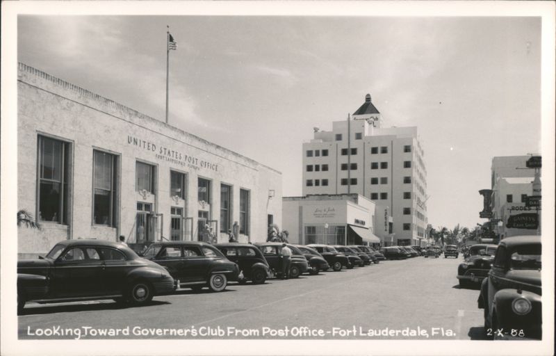Looking Toward Governer's Club From Post Office Fort Lauderdale Florida