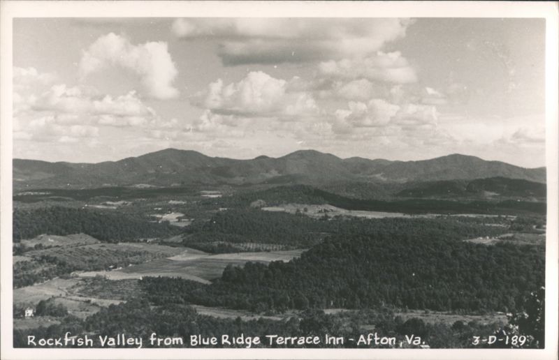 Rockfish Valley from Blue Ridge Terrace Inn Afton Virginia