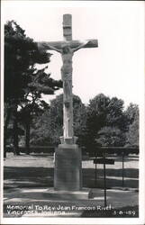 Memorial To Rev. Jean Francois Rivet Postcard