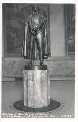 Statue of Geo. Rogers Clark in The Memorial Postcard