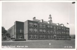High School Building Postcard