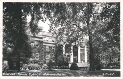 Marion Junior College Building with Large Columns Postcard