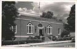 U.S. Post Office, Blacksburg, Va. Postcard