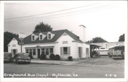 Greyhound Bus Depot and Restaurant Postcard