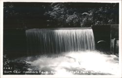 Dam Near Hammer's Cave, Spring Mill State Park Postcard