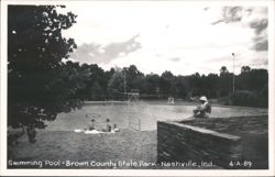 Swimming Pool, Brown County State Park Postcard