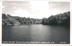 Lake Strahl, Brown County State Park Postcard