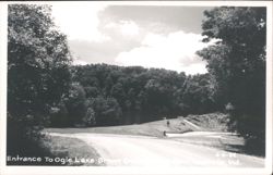 Entrance To Ogle Lake, Brown County Park Postcard