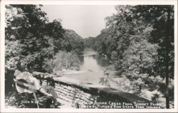 View of Sugar Creek from Sunset Point, Trail #6, Turkey Run State Park Postcard