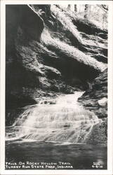 Falls on Rocky Hollow Trail, Turkey Run State Park Postcard