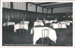 Dining Room-George Reynold's Hotel Postcard