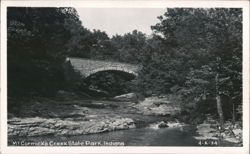 Stone Arch Bridge over Creek, McCormick's Creek State Park Postcard