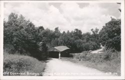 Old Covered Bridge, Turkey Run State Park Postcard