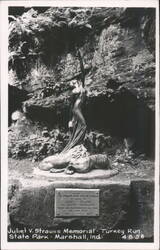Juliet V. Strauss Memorial at Turkey Run State Park Postcard