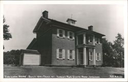The Lusk Home, Built 1841, Turkey Run State Park Postcard