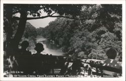 View of Sugar Creek from Sunset Point, Turkey Run State Park Postcard