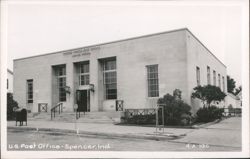 U.S. Post Office, Spencer, IN Postcard