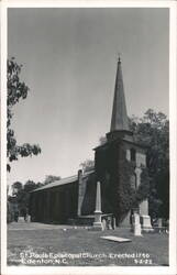 St. Paul's Episcopal Church - Erected 1736 Postcard