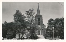 St. Ann's Catholic Church, Erected 1858 Postcard