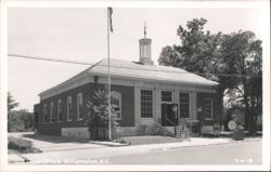 U.S. Post Office with Cupola and Weathervane Postcard