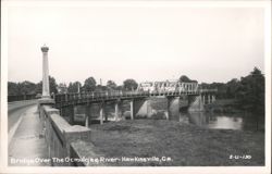 Bridge Over The Ocmulgee River Postcard