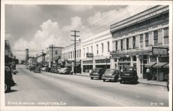 Street View of Pine Avenue, Waycross, GA Postcard