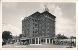 Street View of the Hotel Ware Postcard