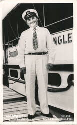 Capt. Al Starts, Only on The Jungle Queen Postcard