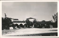Entrance To Rainbow Tropical Gardens Postcard