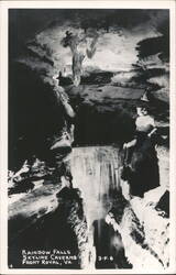 Rainbow Falls, Skyline Caverns Postcard