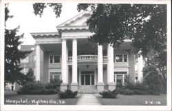 Hospital, Wytheville, VA Postcard