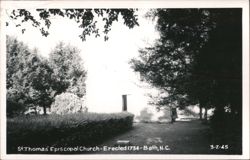 St. Thomas' Episcopal Church - Erected 1734 Postcard
