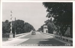 Williamston Bridge Over Roanoke River Postcard