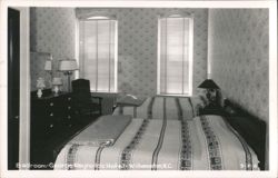 Bedroom, George Reynolds Hotel Postcard