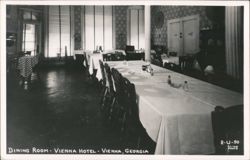 Dining Room, Vienna Hotel Postcard