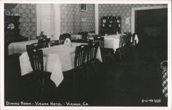 Dining Room, Vienna Hotel Postcard