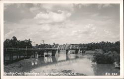 Bridge Over Ocmulgee River Postcard