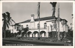 Womans Club - Boynton Beach Postcard