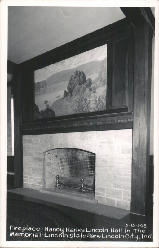 Fireplace in Nancy Hanks Lincoln Hall, The Memorial Lincoln City Indiana