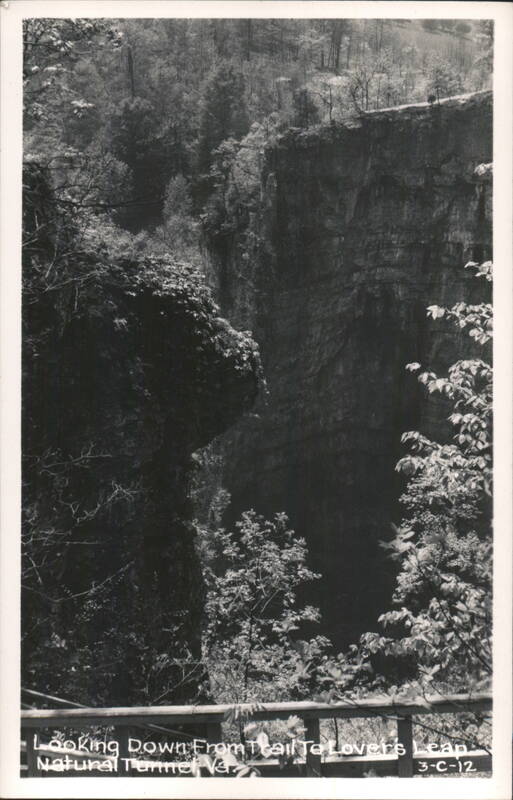 Looking Down From Trail To Lovers Lean, Natural Tunnel Gate City Virginia