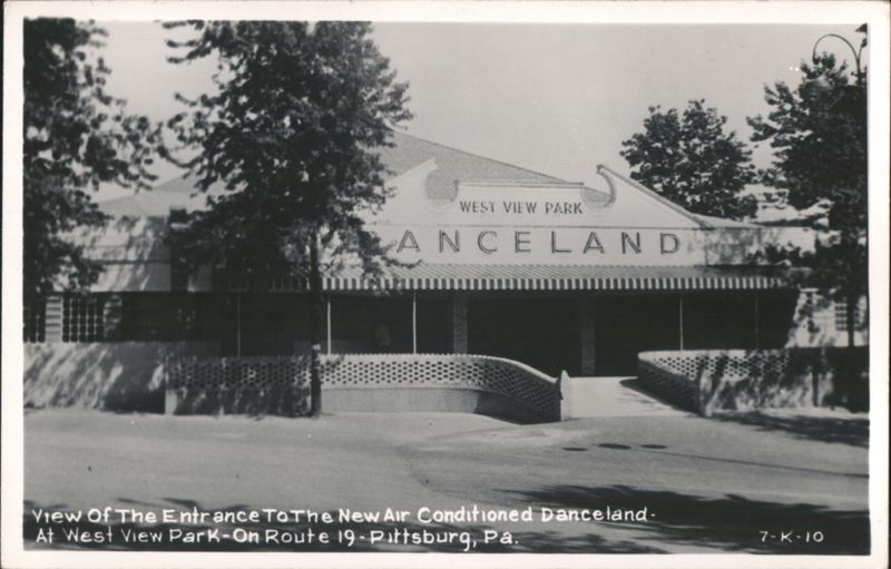 Air Conditioned Danceland at West View Park Entrance Pittsburgh Pennsylvania
