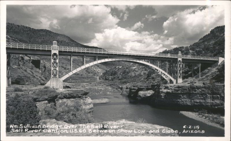 Wm. Sullivan Bridge Over The Salt River, Salt River Canyon Parker Arizona