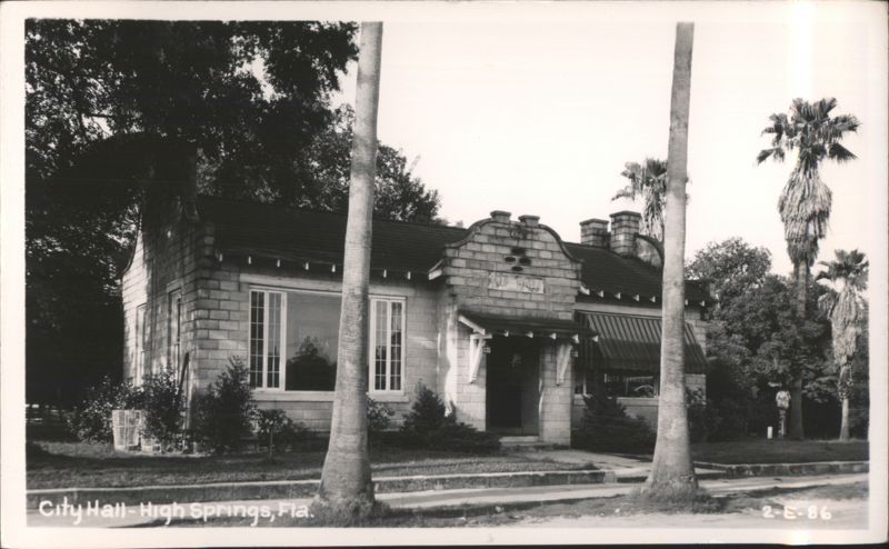City Hall Building with Palm Trees High Springs Florida